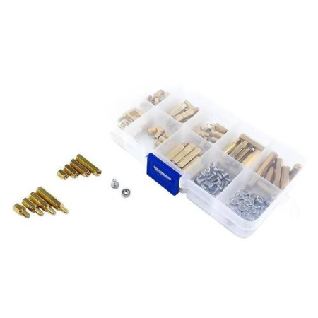 XS-303 Kit De 120 Separadores Standoff Hexagonales Y Tornillos  M3 De Latón