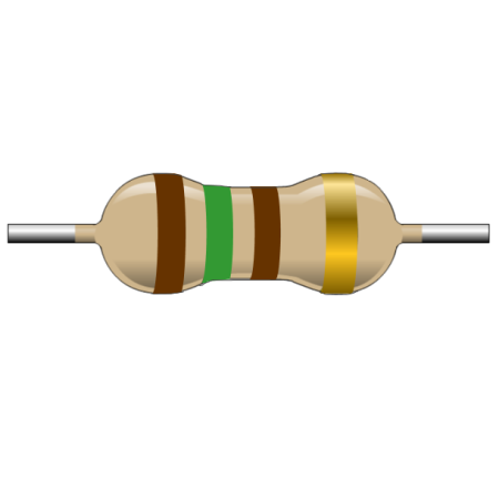 R150E-1-2 Resistencia de Carbón 150 ohms 1/2 Watt