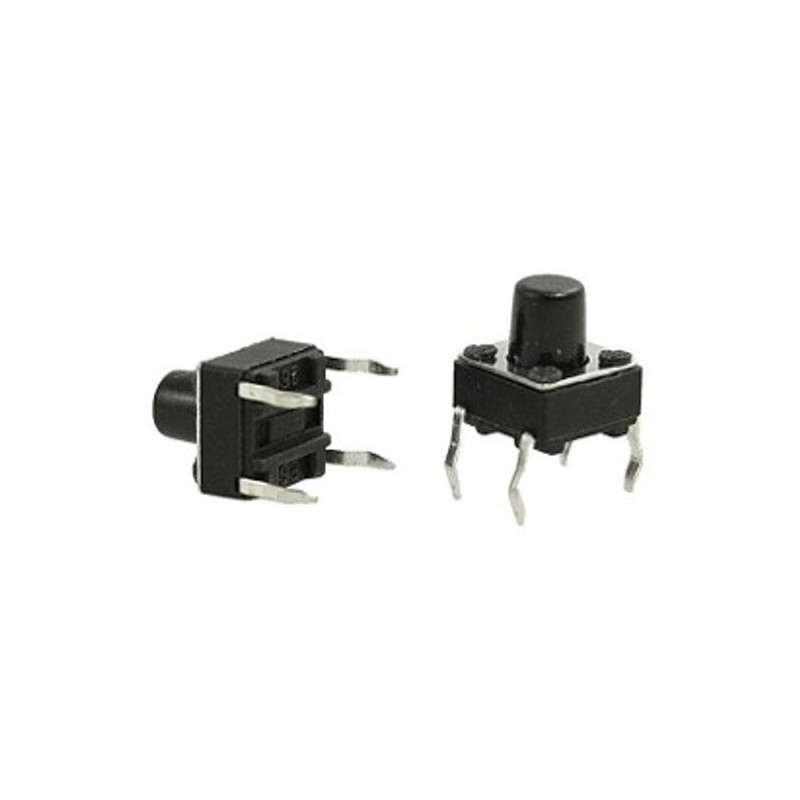 835-604 Mini Switch Cuadrado Chico 4 Pines Boton 3.5mm