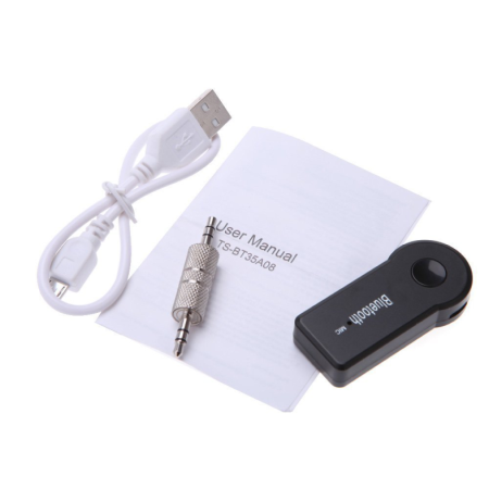 BT-03 Receptor Bluetooth de Audio 3.5mm, Recargable, Manos Libres