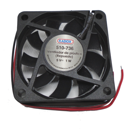 510-736 Ventilador de Plastico Repuesto 5V 6X6X1.5CM
