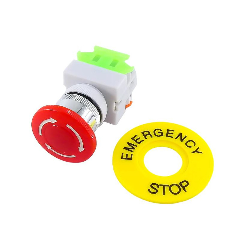 835-1000 Botón de Paro de Emergencia 660V 10A 22mm