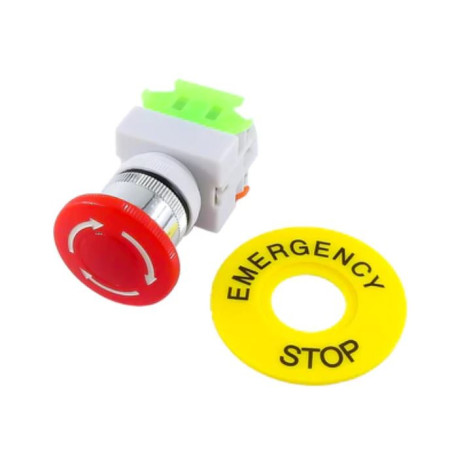 835-1000 Botón de Paro de Emergencia 660V 10A 22mm