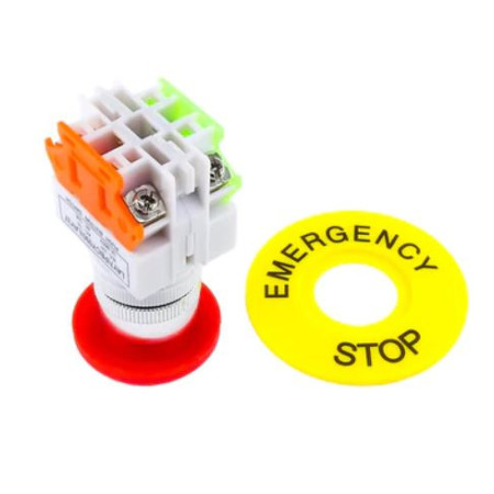 835-1000 Botón de Paro de Emergencia 660V 10A 22mm