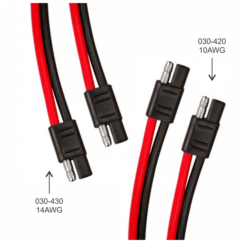 030-430 Conectores para Radio de C.B de 30cm 14AWG