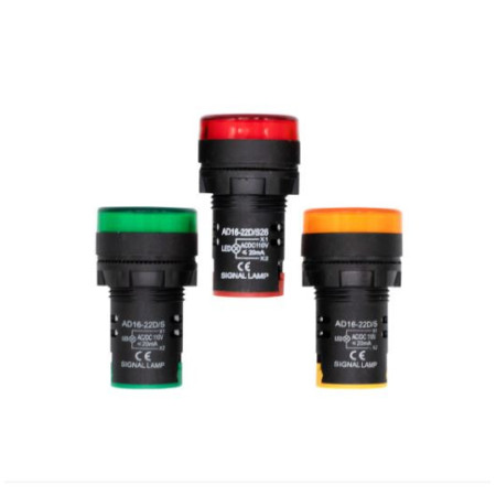 245-1011 Indicador Luminoso para Tableros 110VAC Color Rojo