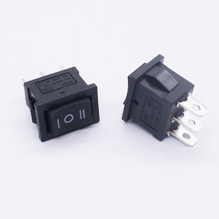 835-074 Switch Balancin Doble Posicion 3P 6A 250V 10A 125V 3 Pasos KCD1-2-103