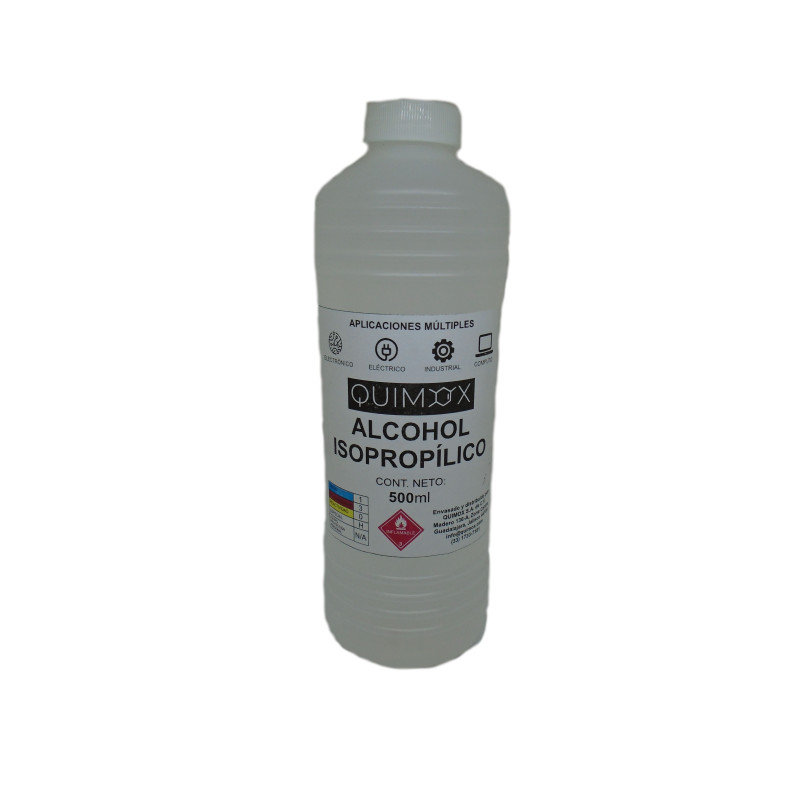 QUI-ALC-500 Alcohol Isopropilico 500mL QUIMOX