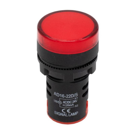 245-1021 Indicador Luminoso para Tableros 24VDC Color Rojo