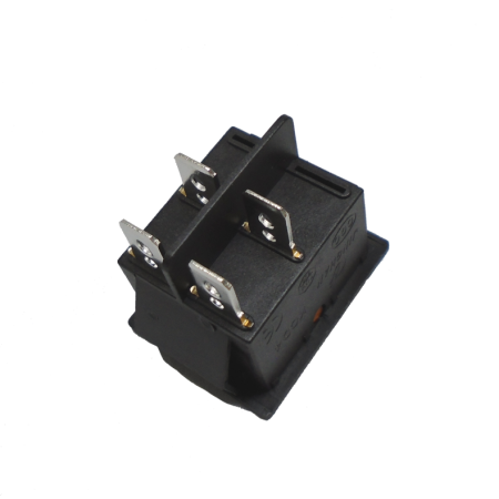 835-123 Switch Balancin con Piloto 4 Patas 2P-2T Color Amarillo