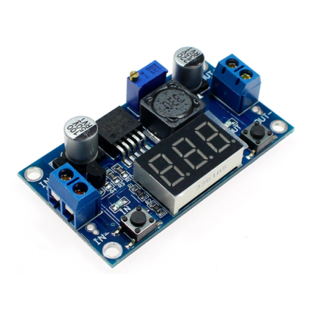 XS-107 Convertidor Regulador DC DC Step Down Buck LM2596 Con Voltímetro