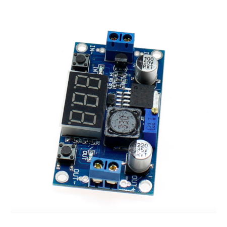 XS-107 Convertidor Regulador DC DC Step Down Buck LM2596 Con Voltímetro