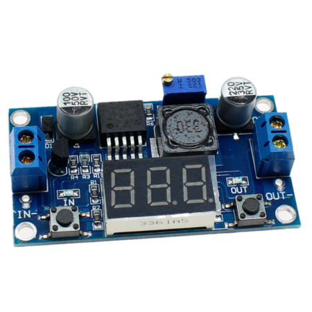XS-107 Convertidor Regulador DC DC Step Down Buck LM2596 Con Voltímetro